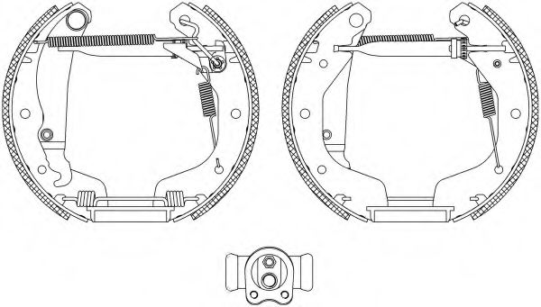 Imagine Set saboti frana HELLA 8DB 355 004-211