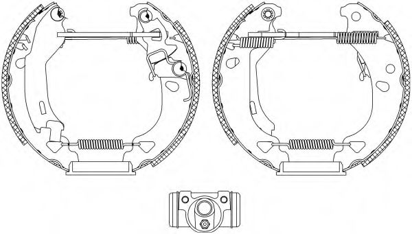 Imagine Set saboti frana HELLA 8DB 355 004-341