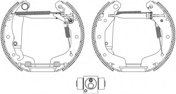 Imagine Set saboti frana HELLA 8DB 355 005-221