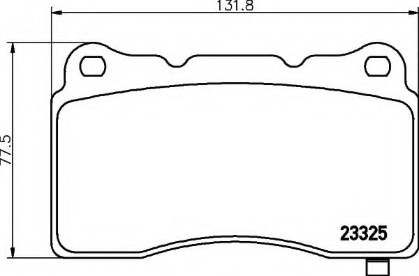 Imagine set placute frana,frana disc HELLA 8DB 355 015-481