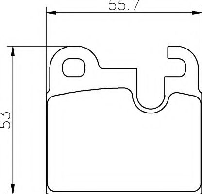 Imagine set placute frana,frana disc HELLA 8DB 355 017-511