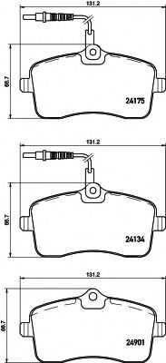 Imagine set placute frana,frana disc HELLA 8DB 355 020-671