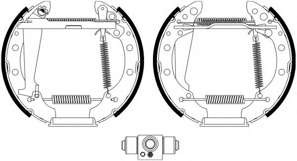 Imagine Set saboti frana HELLA 8DB 355 022-701