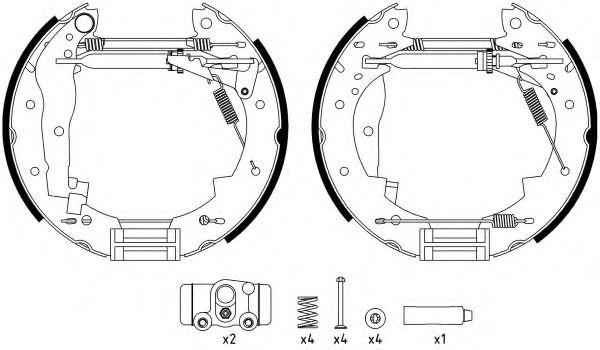 Imagine Set saboti frana HELLA 8DB 355 022-731