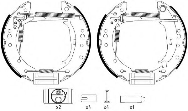 Imagine Set saboti frana HELLA 8DB 355 022-931