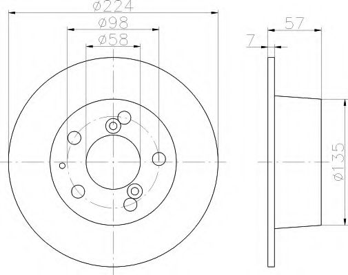 Imagine Disc frana HELLA 8DD 355 100-271