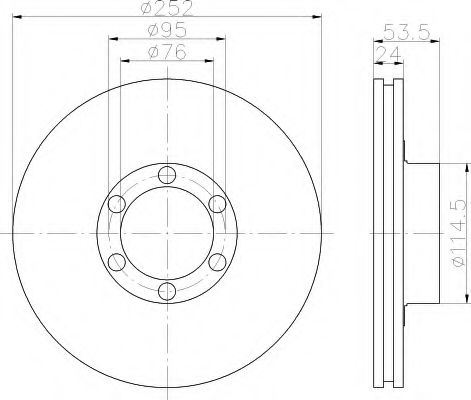 Imagine Disc frana HELLA 8DD 355 100-331