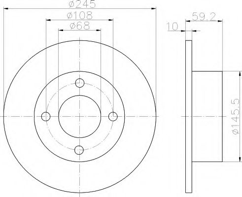 Imagine Disc frana HELLA 8DD 355 100-601