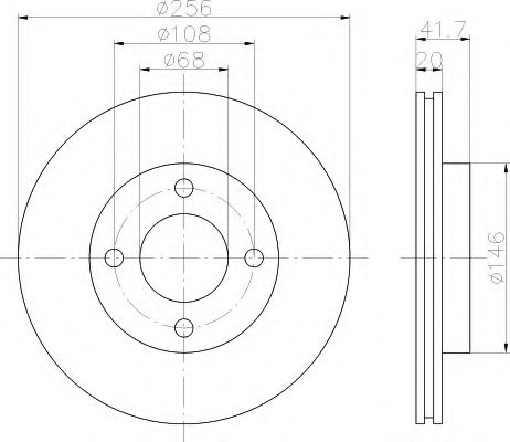 Imagine Disc frana HELLA 8DD 355 100-611