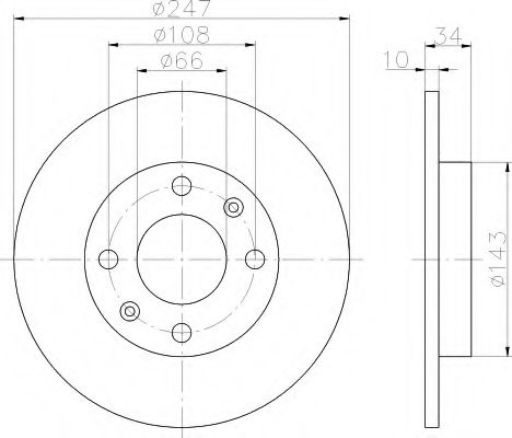 Imagine Disc frana HELLA 8DD 355 100-841