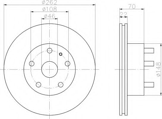 Imagine Disc frana HELLA 8DD 355 100-881