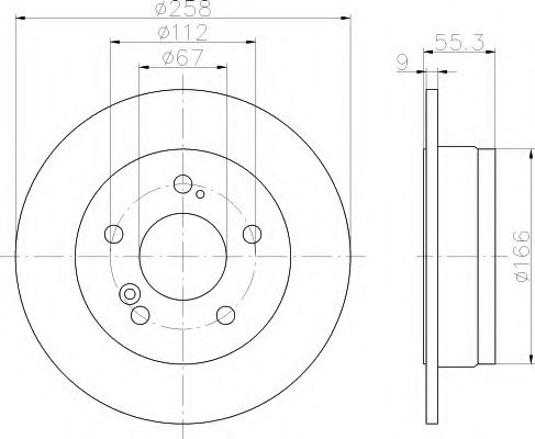 Imagine Disc frana HELLA 8DD 355 100-951