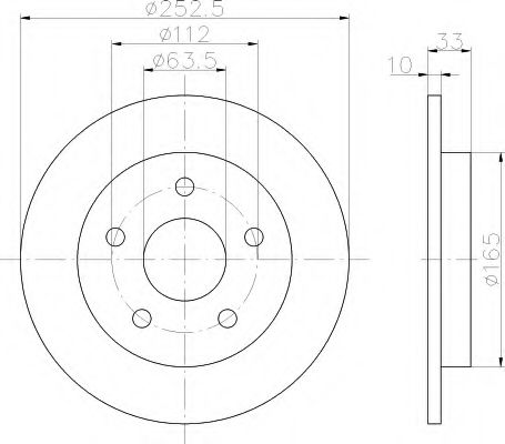 Imagine Disc frana HELLA 8DD 355 100-971