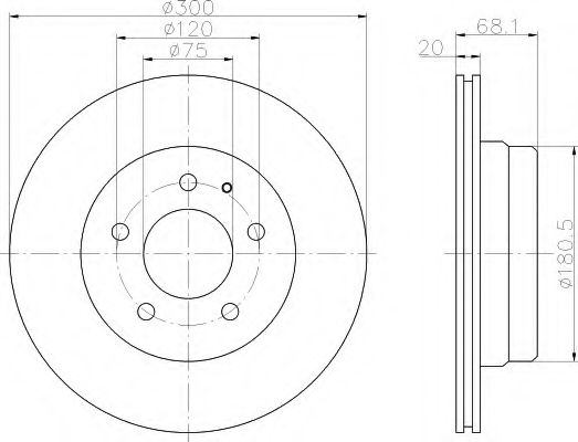 Imagine Disc frana HELLA 8DD 355 101-771