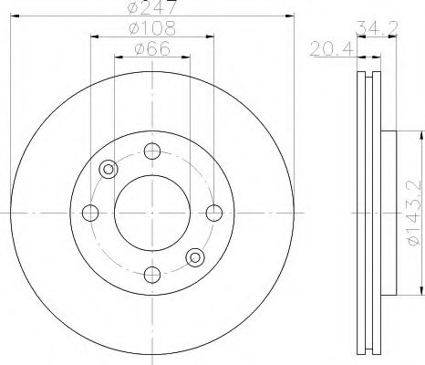 Imagine Disc frana HELLA 8DD 355 101-791