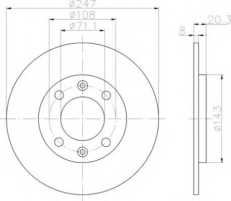 Imagine Disc frana HELLA 8DD 355 101-811