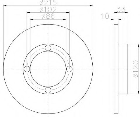 Imagine Disc frana HELLA 8DD 355 101-851