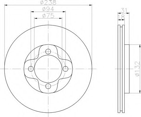 Imagine Disc frana HELLA 8DD 355 101-981