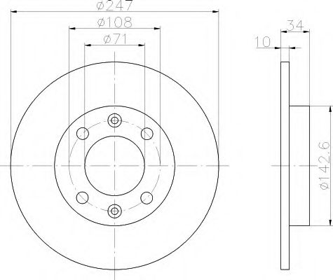 Imagine Disc frana HELLA 8DD 355 102-061