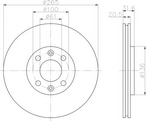 Imagine Disc frana HELLA 8DD 355 102-141