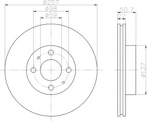 Imagine Disc frana HELLA 8DD 355 102-301