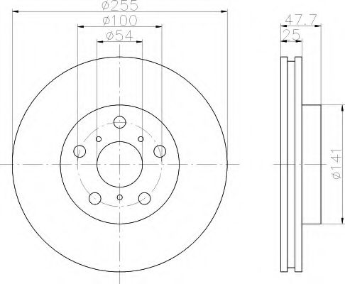 Imagine Disc frana HELLA 8DD 355 102-351