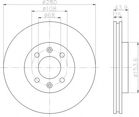 Imagine Disc frana HELLA 8DD 355 102-411