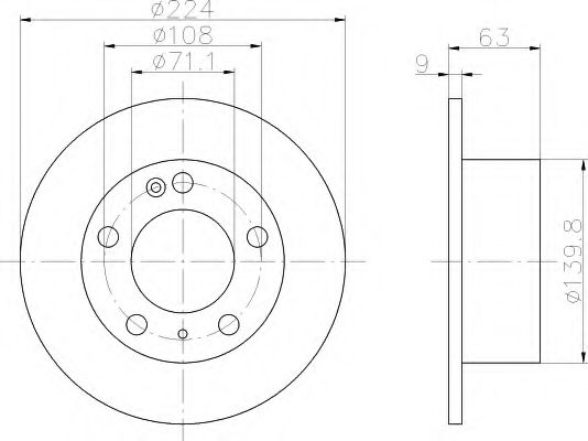 Imagine Disc frana HELLA 8DD 355 102-461