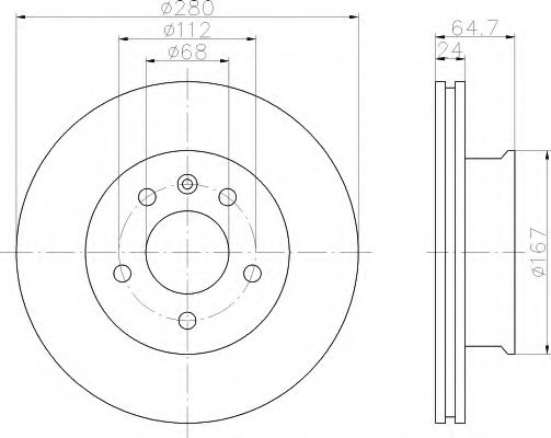 Imagine Disc frana HELLA 8DD 355 102-631