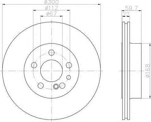 Imagine Disc frana HELLA 8DD 355 102-711