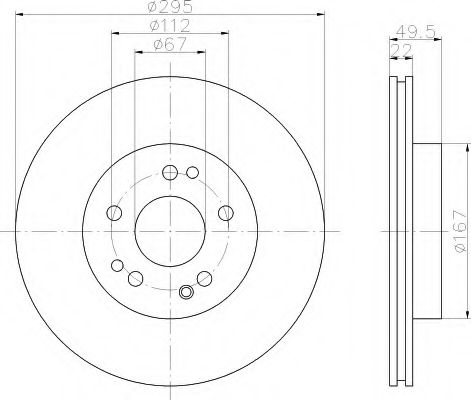 Imagine Disc frana HELLA 8DD 355 102-761