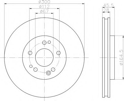 Imagine Disc frana HELLA 8DD 355 102-851