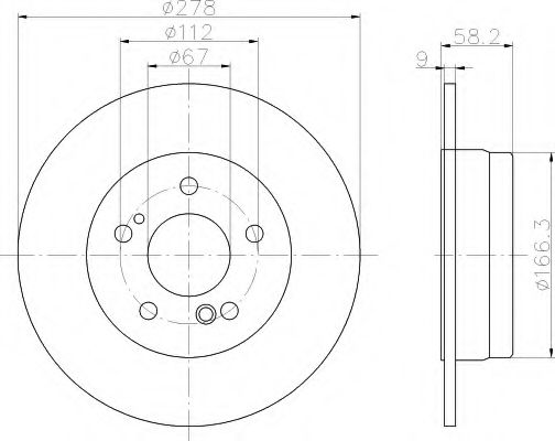 Imagine Disc frana HELLA 8DD 355 102-861