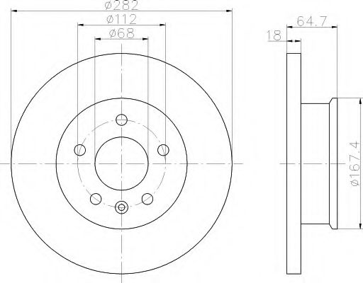 Imagine Disc frana HELLA 8DD 355 102-891