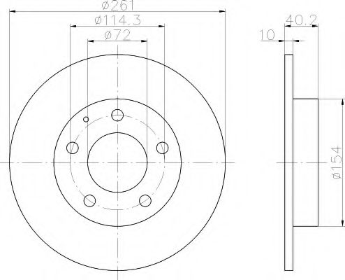 Imagine Disc frana HELLA 8DD 355 103-231