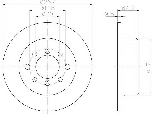 Imagine Disc frana HELLA 8DD 355 103-251