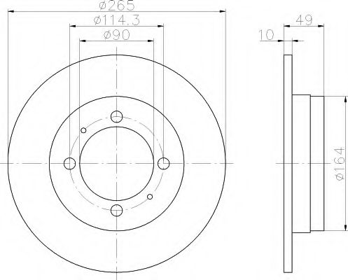 Imagine Disc frana HELLA 8DD 355 103-301