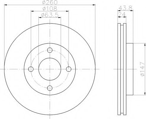 Imagine Disc frana HELLA 8DD 355 103-431