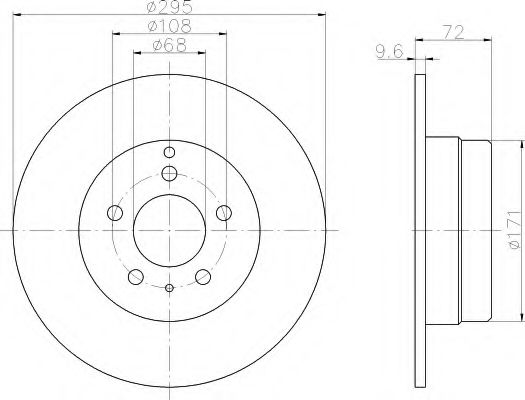 Imagine Disc frana HELLA 8DD 355 103-691