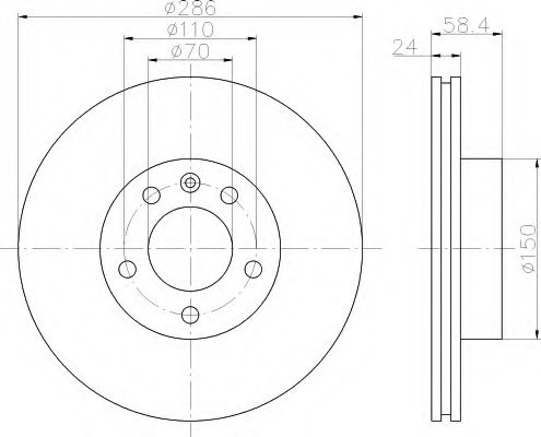 Imagine Disc frana HELLA 8DD 355 103-721