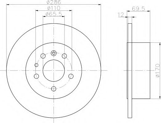 Imagine Disc frana HELLA 8DD 355 103-741