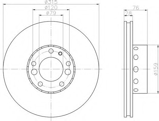 Imagine Disc frana HELLA 8DD 355 104-071