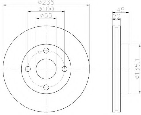 Imagine Disc frana HELLA 8DD 355 104-151