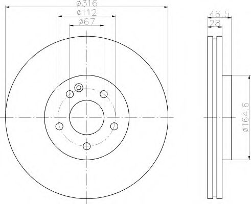 Imagine Disc frana HELLA 8DD 355 104-341