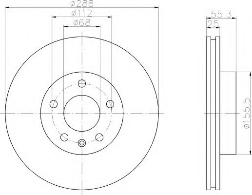 Imagine Disc frana HELLA 8DD 355 104-471