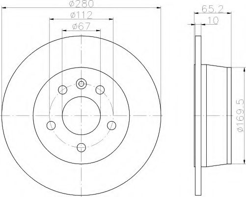 Imagine Disc frana HELLA 8DD 355 104-531