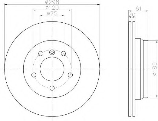 Imagine Disc frana HELLA 8DD 355 104-611