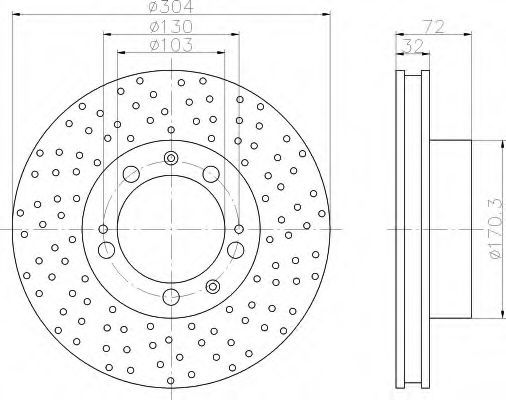 Imagine Disc frana HELLA 8DD 355 104-741