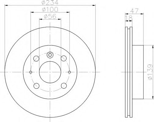 Imagine Disc frana HELLA 8DD 355 104-841