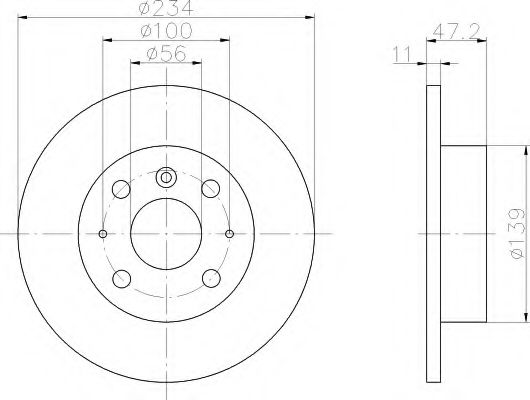 Imagine Disc frana HELLA 8DD 355 104-851